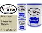 Preview: Chevrolet, Silvermist Metallic, 17 / WA331D: 500ml Lackdose + 500ml Klarlack + 250ml Härter - Set, von ATW Autoteile West.